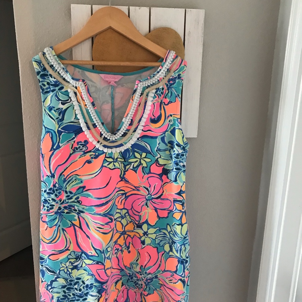Lilly Pulitzer Floral Dress - Size Small